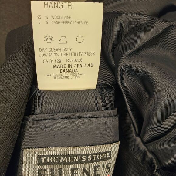 Chaps Ralph Lauren Pinstripe Suit Jacket Gray Mens 46R–48R (Estimated) - Picture 4 of 6